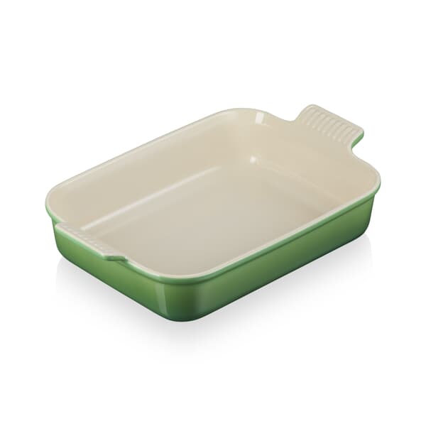 Le Creuset 32cm Deep Rectangular Baking Dish Bamboo Green