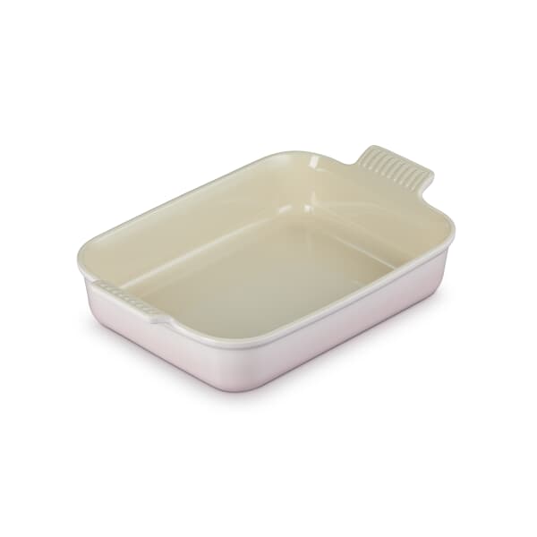 Le Creuset 32cm Deep Rectangular Baking Dish Shell Pink
