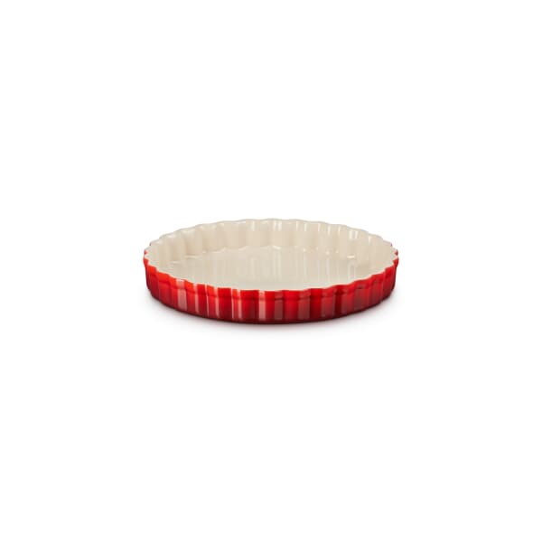 Le Creuset Stoneware Fluted Flan Dish Cerise