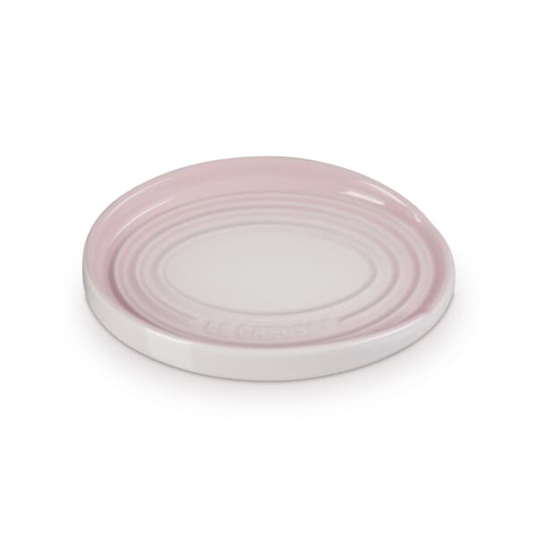 Le Creuset Stoneware Oval Spoon Rest Shell Pink