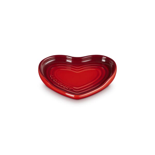 Le Creuset Stoneware Heart Shaped Spoon Rest Cerise