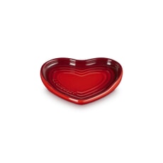 Le Creuset Stoneware Heart Shaped Spoon Rest Cerise