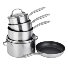 Prestige Scratch Guard Stainless Steel Pan Set 5 Piece