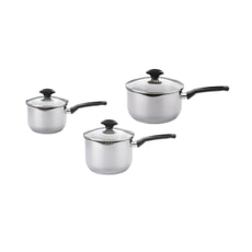 Prestige Cook and Strain 3 Piece Saucepan Set