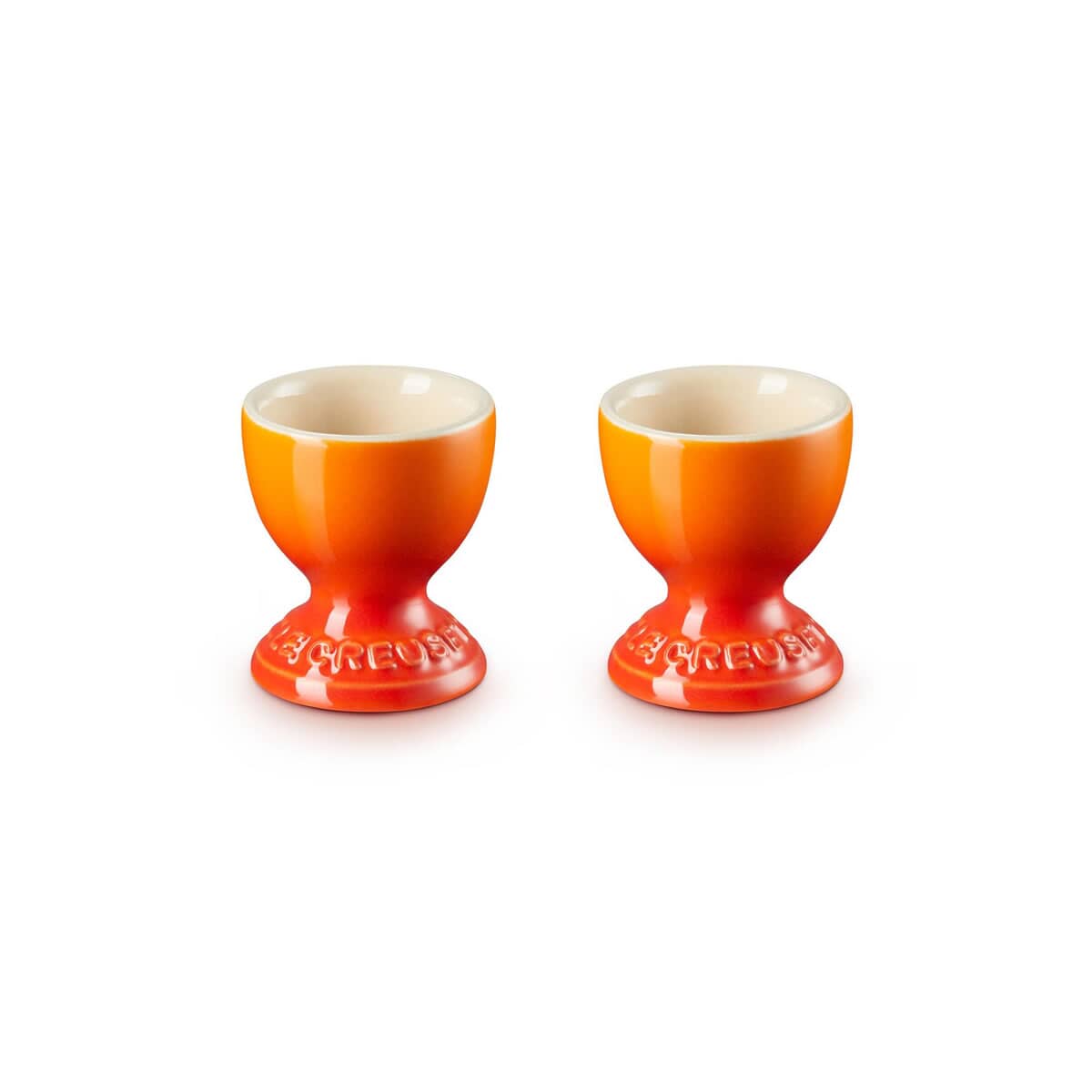 Le Creuset set shops of 2 egg trays