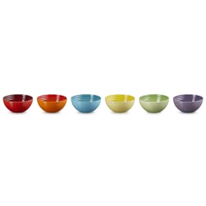 Le Creuset Rainbow Set Of 6 Snack Bowls