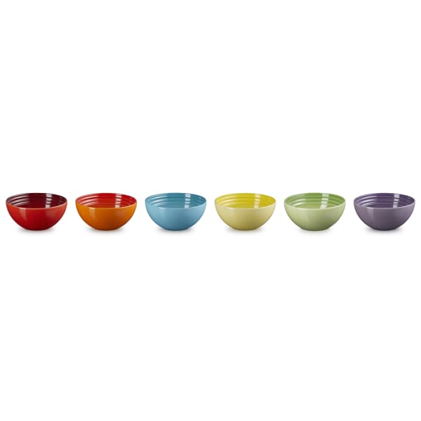 Le Creuset Rainbow Set Of 6 Snack Bowls