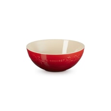 Le Creuset Christmas Holly Serving Bowl Cerise