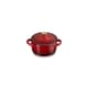 Le Creuset Petite Round Casserole Christmas Holly Cerise