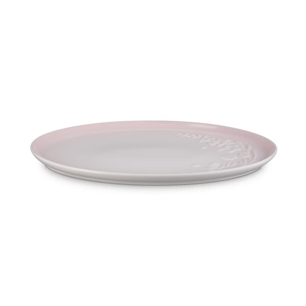 Le Creuset La Jardin 36cm Oval Platter Shell Pink