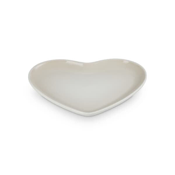 Le Creuset Heart Plate 23cm Meringue
