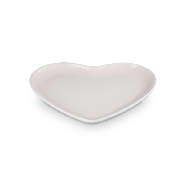 Le Creuset Heart Plate 23cm Shell Pink