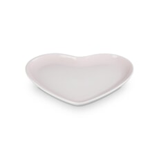 Le Creuset Heart Plate 23cm Shell Pink