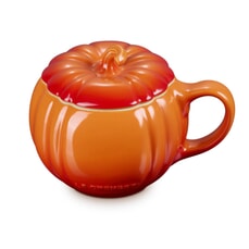 Le Creuset Pumpkin Mug With Lid Volcanic