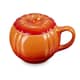 Le Creuset Pumpkin Mug With Lid Volcanic
