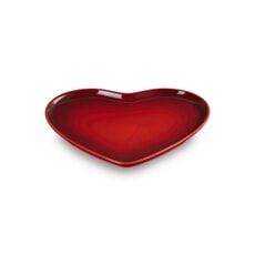 Le Creuset Heart Shaped Serving Platter 32cm Cerise