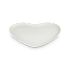 Le Creuset Heart Shaped Serving Platter 32cm Meringue