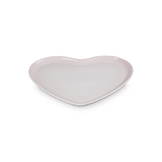 Le Creuset Heart Serving Platter 32cm Shell Pink