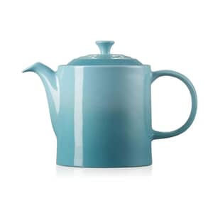 Globe Teapot with Strainer, 6 Cup (1.2 Litre), Aqua