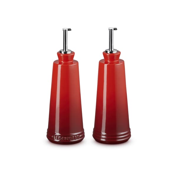 Le Creuset Oil And Vinegar Set Cerise