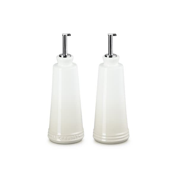 Le Creuset Oil And Vinegar Set Meringue