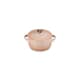 Le Creuset Petite Casserole With Gold Heart Knob Peche