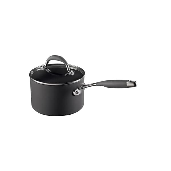 Raymond Blanc Hard Anodised 18cm Saucepan And Lid