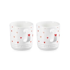 Le Creuset Set Of Two Heart Mugs