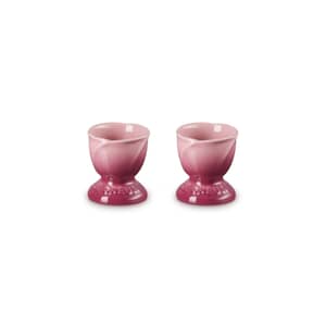 Le Creuset La Jardin Set Of 2 Tulip Egg Cups Rose Quartz