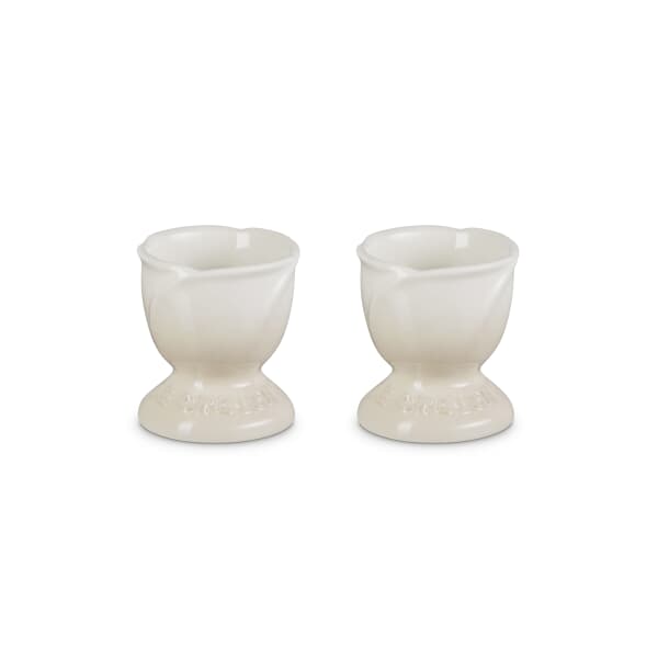 Le Creuset La Jardin Set Of 2 Tulip Egg Cups Meringue