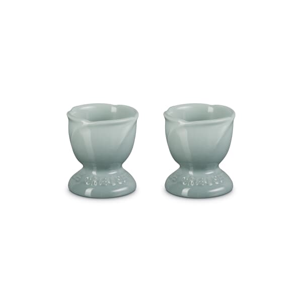 Le Creuset La Jardin Set Of 2 Tulip Egg Cups Sea Salt