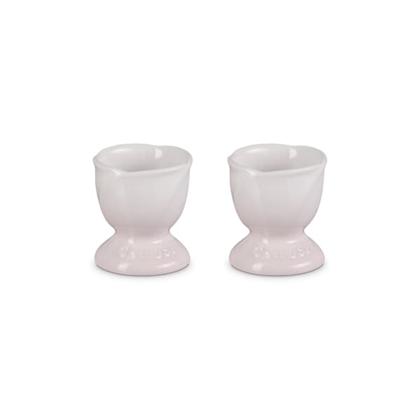 Le Creuset La Jardin Set Of 2 Tulip Egg Cups Shell Pink
