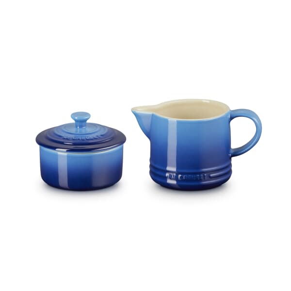 Le Creuset Sugar And Cream Set Azure Blue