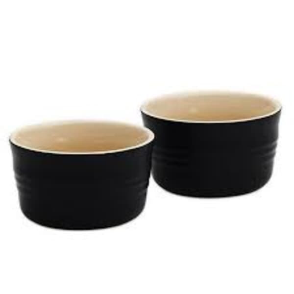 Le Creuset Ramekins Black Set Of 2