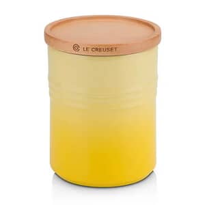 Le Creuset Medium Storage Jar With Wooden Lid Soleil