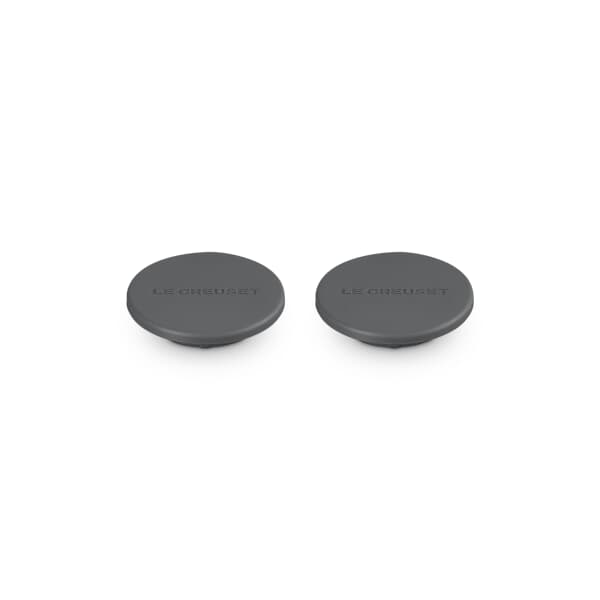 Le Creuset Set Of 2 Silicone Mill Caps Flint