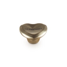 Le Creuset Light Gold Heart Knob