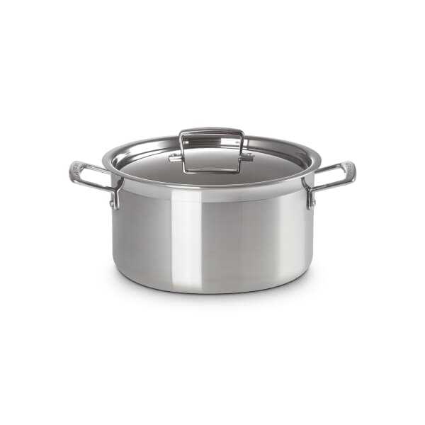 Le Creuset Classic 3-ply Stainless Steel 24cm Deep Casserole