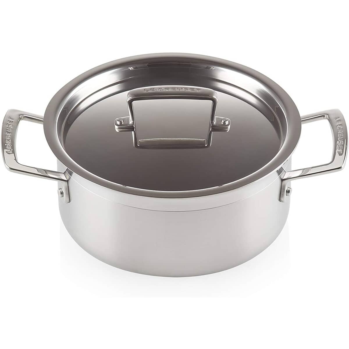 Le Creuset 3 Ply Stainless Steel 20cm Shallow Casserole