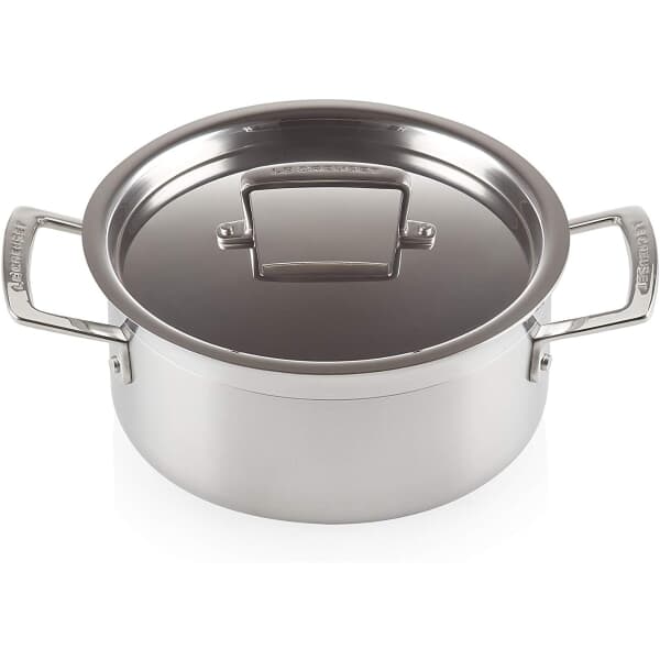 Le Creuset Classic 3-ply Stainless Steel 20cm Shallow Casserole
