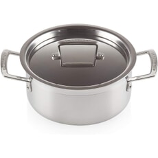 Le Creuset Classic 3-ply Stainless Steel 20cm Shallow Casserole