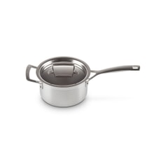 Le Creuset Classic 3-ply Stainless Steel 16cm Saucepan and lid