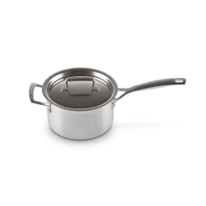 Le Creuset Classic 3-ply Stainless Steel 18cm Saucepan and lid