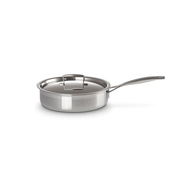 Le Creuset Classic 3-ply Stainless Steel 24cm Saute pan with lid