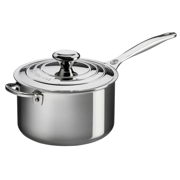 Le Creuset Signature Stainless Steel 16cm Saucepan With Lid
