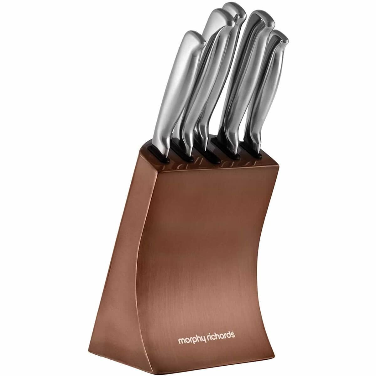 Morphy Richards Accents 5 Piece Knife Block Set - Yellow