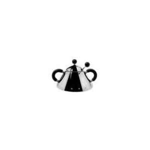 Alessi Michael Graves Sugar Bowl And Spoon Black