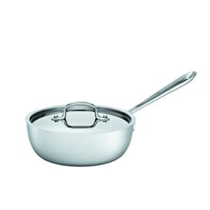 All Clad Stainless Steel 3qt Saucier With Lid