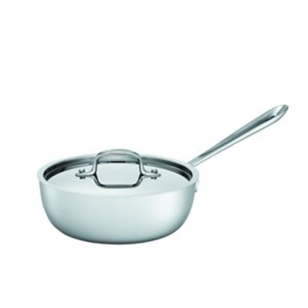 All Clad Stainless Steel 3qt Saucier With Lid