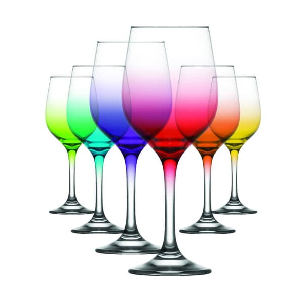 Simply Home Fame Ombre Wine Glass Set Of 6 Ais40004 Ecookshop